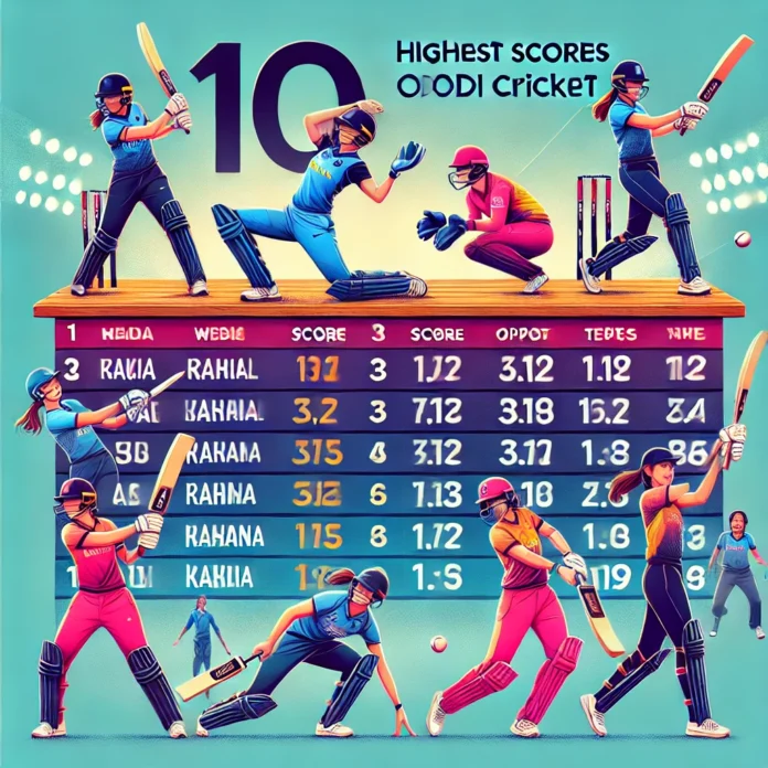 Top 10 Highest Scores in Women's ODI Cricket