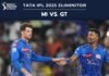 TATA IPL 2025 Eliminator : MI vs. GT Match Report ! TATA IPL 2025 eliminitor MI vs. GT